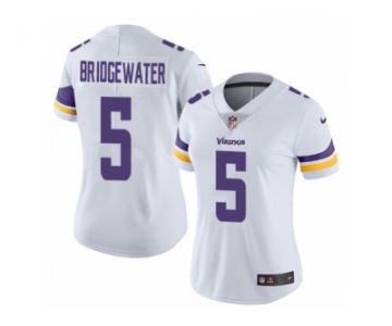 Women's Nike Minnesota Vikings #5 Teddy Bridgewater Vapor Untouchable Limited White NFL Jersey