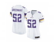 Women's Nike Minnesota Vikings #52 Chad Greenway White Elite Jersey