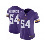 Women's Nike Minnesota Vikings #54 Eric Kendricks Vapor Untouchable Limited Purple Team Color NFL Jersey