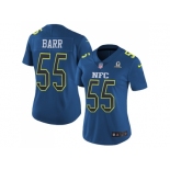 Women's Nike Minnesota Vikings #55 Anthony Barr Navy Stitched NFL Limited NFC 2017 Pro Bowl Jersey