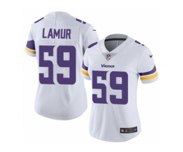 Women's Nike Minnesota Vikings #59 Emmanuel Lamur Vapor Untouchable Limited White NFL Jersey