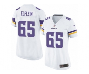 Women's Nike Minnesota Vikings #65 Pat Elflein Limited White NFL Jersey