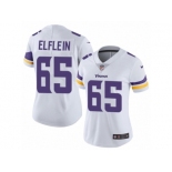 Women's Nike Minnesota Vikings #65 Pat Elflein Vapor Untouchable Limited White NFL Jersey