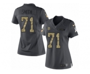 Women's Nike Minnesota Vikings #71 Andre Smith Limited Black 2016 Salute to Service NFL Jersey