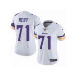 Women's Nike Minnesota Vikings #71 Riley Reiff Vapor Untouchable Limited White NFL Jersey