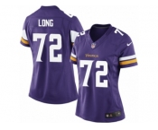 Women's Nike Minnesota Vikings #72 Jake Long Limited Purple Team Color NFL Jersey