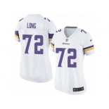 Women's Nike Minnesota Vikings #72 Jake Long Limited White NFL Jersey