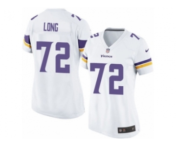 Women's Nike Minnesota Vikings #72 Jake Long Limited White NFL Jersey