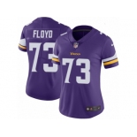 Women's Nike Minnesota Vikings #73 Sharrif Floyd Vapor Untouchable Limited Purple Team Color NFL Jersey