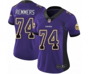 Women's Nike Minnesota Vikings #74 Mike Remmers Limited Purple Rush Drift Fashion NFL Jersey