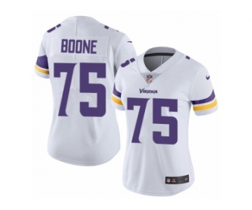 Women's Nike Minnesota Vikings #75 Alex Boone Vapor Untouchable Limited White NFL Jersey