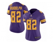 Women's Nike Minnesota Vikings #82 Kyle Rudolph Limited Purple Rush NFL Jersey