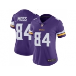 Womens Nike Minnesota Vikings #84 Randy Moss Purple Team Color Stitched NFL Vapor Untouchable Limited Jersey