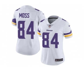 Womens Nike Minnesota Vikings #84 Randy Moss White Stitched NFL Vapor Untouchable Limited Jersey