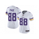 Women's Nike Minnesota Vikings #88 Alan Page Vapor Untouchable Limited White NFL Jersey