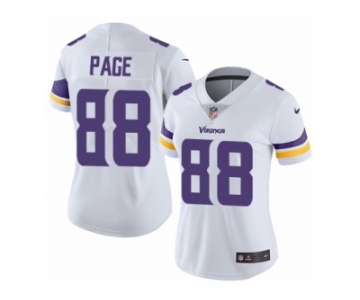 Women's Nike Minnesota Vikings #88 Alan Page Vapor Untouchable Limited White NFL Jersey