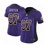 Women's Nike Minnesota Vikings #97 Everson Griffen Limited Purple Rush Drift Fashion NFL Jersey