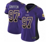 Women's Nike Minnesota Vikings #97 Everson Griffen Limited Purple Rush Drift Fashion NFL Jersey