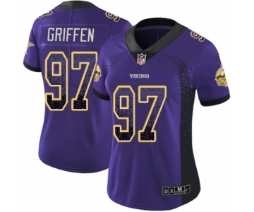 Women's Nike Minnesota Vikings #97 Everson Griffen Limited Purple Rush Drift Fashion NFL Jersey