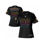 Women's Nike Minnesota Vikings #99 Danielle Hunter Game Black Fashion NFL Jersey