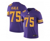 Youth Nike Minnesota Vikings #75 Matt Kalil Limited Purple Rush NFL Jersey