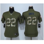 nike women nfl jerseys Minnesota Vikings #22 Harrison Smith army green[nike Limited Salute To Service]