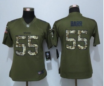 nike women nfl jerseys Minnesota Vikings #55 Anthony Barr army green[nike Limited Salute To Service]