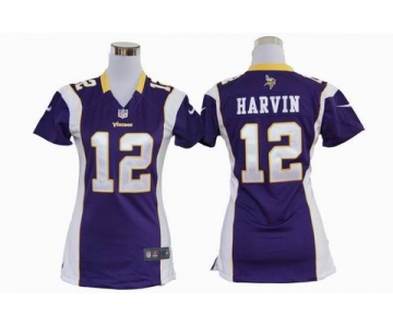 nike women nfl jerseys minnesota vikings #12 harvin purple[nike]