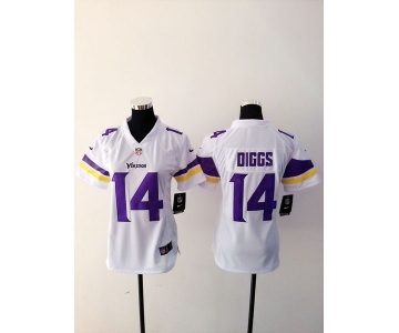 nike women nfl jerseys minnesota vikings #14 stefon diggs white[nike]