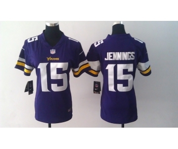 nike women nfl jerseys minnesota vikings #15 jennings purple[nike]