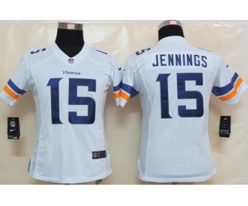 nike women nfl jerseys minnesota vikings #15 jennings white[new nike limited]