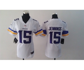 nike women nfl jerseys minnesota vikings #15 jennings white[nike]