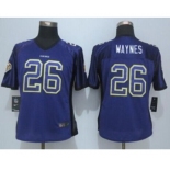 nike women nfl jerseys minnesota vikings #26 waynes purple[Elite drift fashion][waynes]