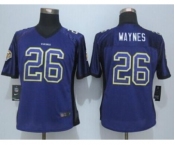 nike women nfl jerseys minnesota vikings #26 waynes purple[Elite drift fashion][waynes]