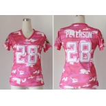 nike women nfl jerseys minnesota vikings #28 adrian peterson pink[fashion camo]