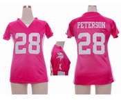 nike women nfl jerseys minnesota vikings #28 peterson pink[draft him ii top]