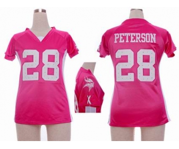 nike women nfl jerseys minnesota vikings #28 peterson pink[draft him ii top]