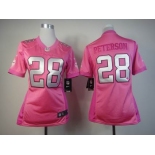 nike women nfl jerseys minnesota vikings #28 peterson pink[nike love's]