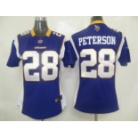 nike women nfl jerseys minnesota vikings #28 peterson purple [nike]