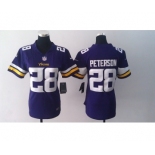 nike women nfl jerseys minnesota vikings #28 peterson purple[2013 nike]