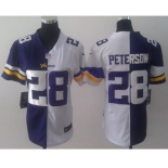 nike women nfl jerseys minnesota vikings #28 peterson white-purple[nike split]