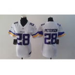 nike women nfl jerseys minnesota vikings #28 peterson white[2013 nike]