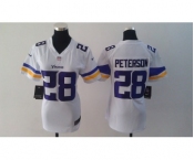 nike women nfl jerseys minnesota vikings #28 peterson white[2013 nike]