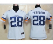 nike women nfl jerseys minnesota vikings #28 peterson white[new nike limited]