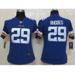 nike women nfl jerseys minnesota vikings #29 rhodes purple[new nike limited]