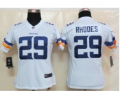 nike women nfl jerseys minnesota vikings #29 rhodes white[new nike limited]