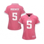 nike women nfl jerseys minnesota vikings #5 bridgewater pink[nike 2015][bridgewater]