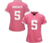 nike women nfl jerseys minnesota vikings #5 bridgewater pink[nike 2015][bridgewater]