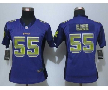 nike women nfl jerseys minnesota vikings #55 barr purple[Strobe Limited]