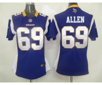 nike women nfl jerseys minnesota vikings #69 allen purple [nike]